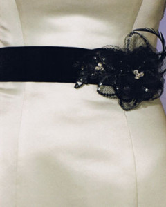 black velvet sash belt